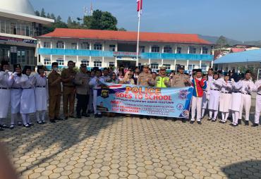 Polres Kerinci Gelar Police Go To School Di SMPN 1 Sungai Penuh