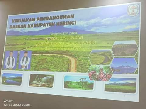 Mengenai Kerjasama, Bupati Kerinci H Adirozal Menerima Kunjungan UNAND