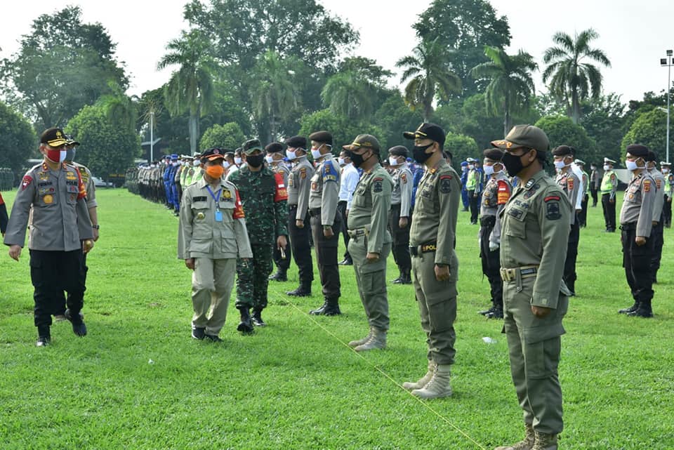 Fachrori Pimpin Apel Terpadu Pendisiplinan Protokol Kesehatan Tingkat Provinsi Jambi