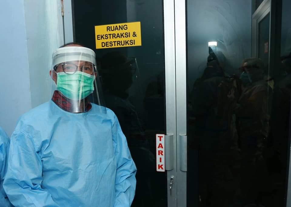 Fachrori Tinjau Tempat Uji Swab Di Bpom Tingkatkan Kesiapan Dalam Penanganan  Covid-19