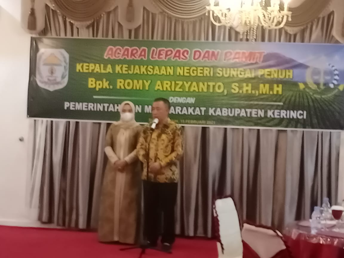 Pemkab Kerinci Gelar Acara Lepas Pamit Kajari Sungai Penuh