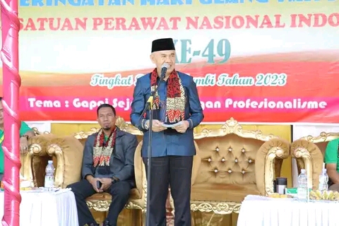 Bupati Kerinci Hadiri Peringatan HUT PPNI Ke 49