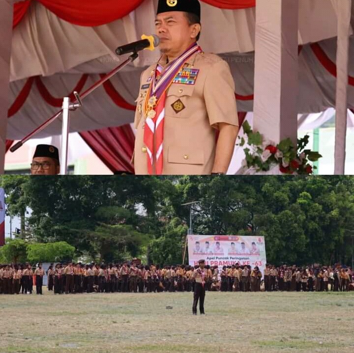 Pimpinan Sementara DPRD Sungai Penuh Ikuti Apel Besar Peringatan Hari Pramuka Ke -63 Se-Provinsi Jambi