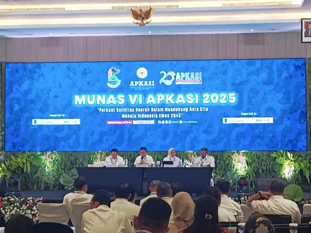 Bupati Monadi Hadiri Munas VI Apkasi di Minahasa Utara, Tegaskan Komitmen Daerah Dukung Indonesia Emas 2045