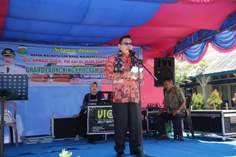 Program Unggulan SMP 1 Negeri Sungai Penuh Diresmikan Oleh Wako Ahmadi