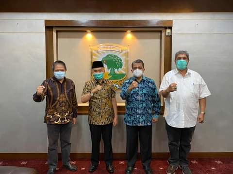 Bupati Kabupaten Kerinci Dr. H. Adirozal, MSi Bekunjung ke UNAND di Kampus Limau Manis Padang