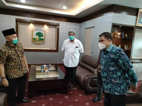 Bupati Kabupaten Kerinci Dr. H. Adirozal, MSi Bekunjung ke UNAND di Kampus Limau Manis Padang
