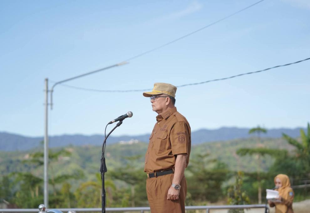 Pimpin Upacara dan Apel, Sekda Ajak Persiapakan Peringatan HUT Ke 67 Kabupaten Kerinci
