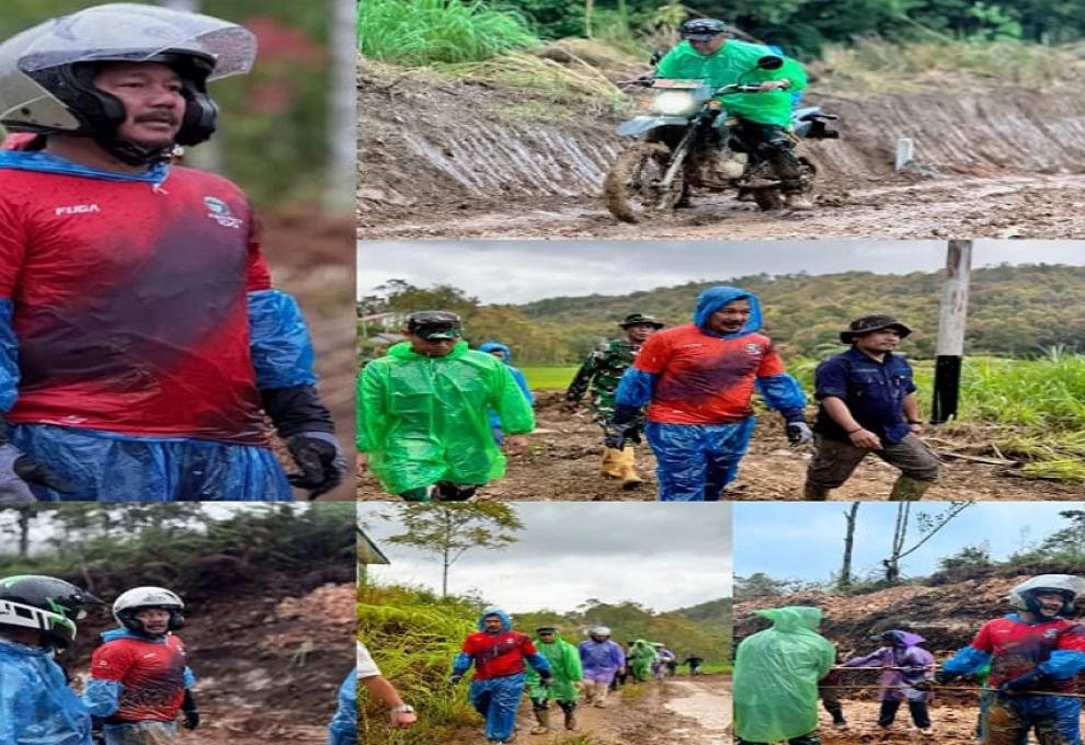 Bupati Monadi Bersama Kodim Dan Pemprov Jambi Turun Langsung Tinjau Progres Jalan Renah Pemetik