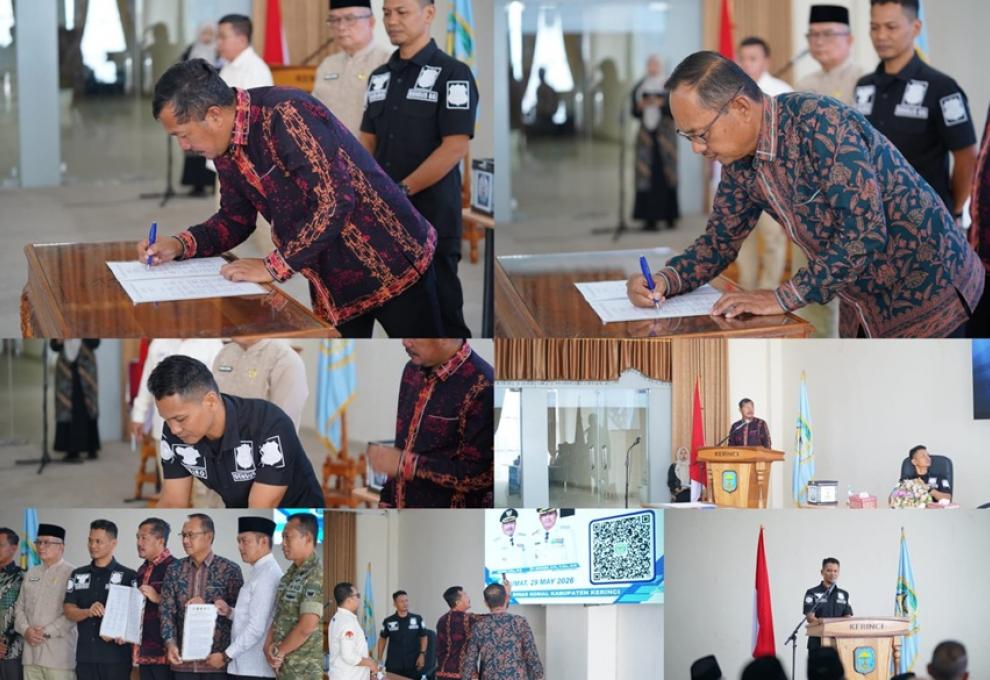 Bupati Monadi Launching QR Code Kotak Amal Terintegrasi Kerinci 2026