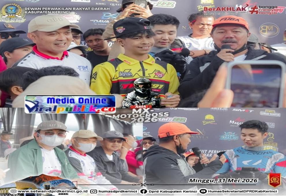 AJANG BERGENGSI! Pimpinan DPRD Kerinci Apresiasi Suksesnya Asia MX – Bupati Kerinci Cup 2026