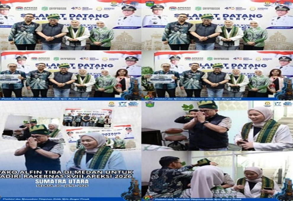 Walikota Alfin Tiba di Medan, Siap Perkuat Sinergi Daerah di Rakernas APEKSI 2026