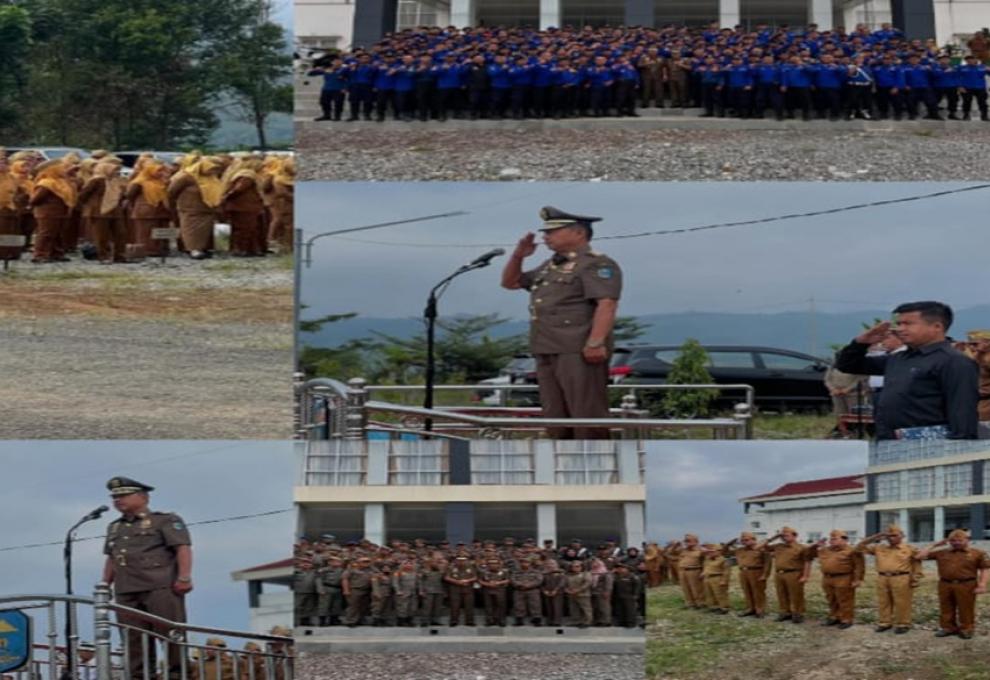 Wabub Kerinci H. Murison Pimpin Upacara HUT Satpol PP, Satlinmas, dan Damkar 2026