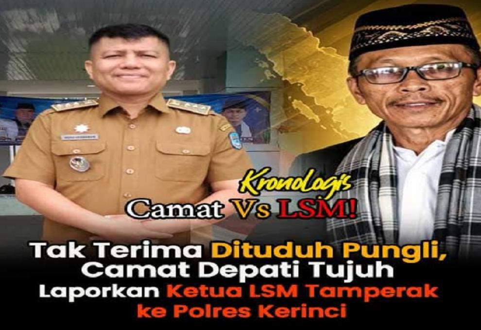 Tak Terima Dituduh Pungli, Camat Depati Tujuh Resmi Laporkan Ketua LSM Tamperak ke Polres Kerinci