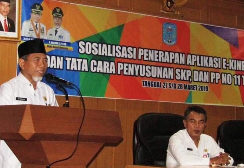 H. Mashuri Tegaskan, 2019 Penyusunan E-Kinerja Dan Skp Secara Online