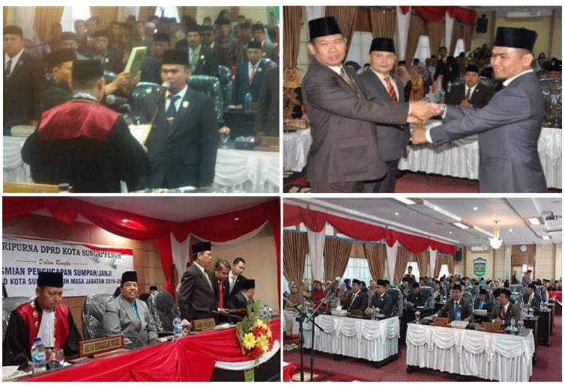 Pelantikan Ketua DPRD Sungai Penuh 2019-2024 Berjalan Sukses