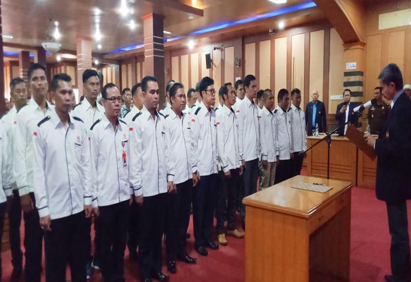 Pelantikan Pengurus KONI Merangin Periode 2019 - 2023, Bupati Al Haris Berharap KONI Tingkatkan Prestasi 