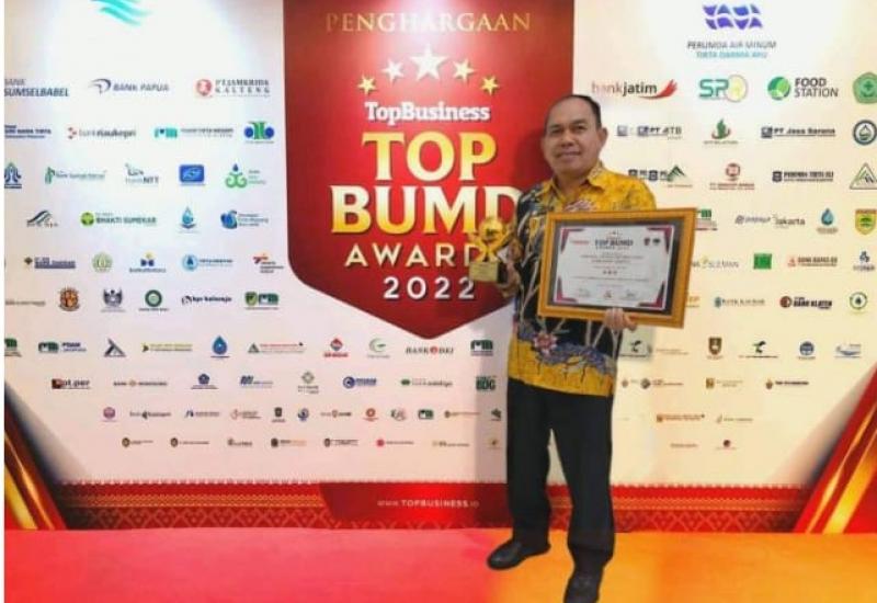 Penghargaan Top BUMD Award 2022 Kembali Diraih Oleh Perumda Tirta Sakti