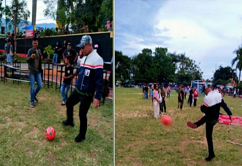 H. Fajran Sempatkan Diri Berkunjung Ke Pojok Kreatif Di Lapangan Merdeka