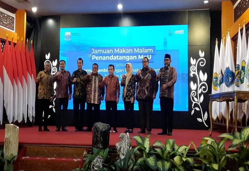 Fadli Sudria Hadiri MOU Pelayanan Jantung Kanker Stroke Bersama 3 RS Dengan RSUD Raden Mattaher Jambi 