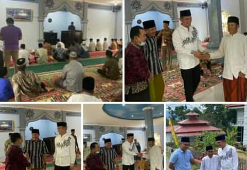 Wawako Antos Sholat Shubub di Masjis Taqwa Sungai Ampu