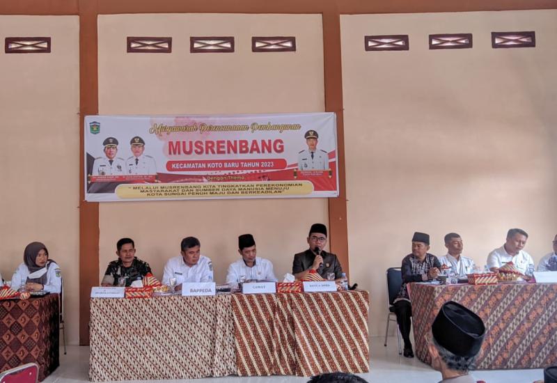 Ketua DPRD Fajran Hadiri Musrembang Kecamatan Koto Batu