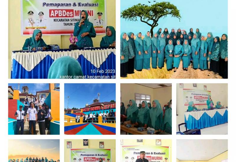 Kecamatan Sitinjau Laut Lakukan Monev Hasil Pembangunan Desa Tahun 2023