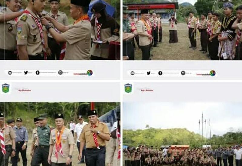 Sekda Alpian Buka Raimuna Pramuka Kwarcab Sungai Penuh Tahun 2023