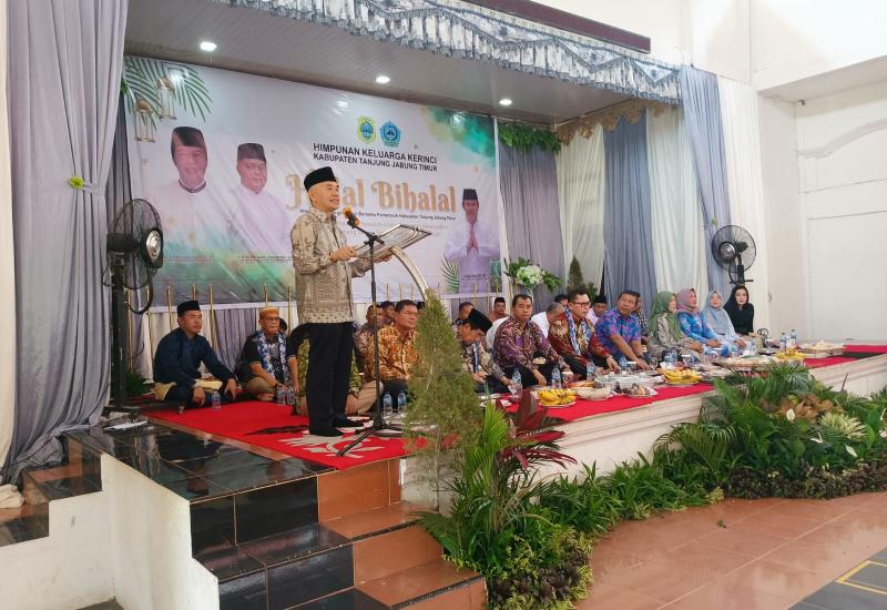 Bupati Kerinci Adirozal Hadiri Halal Bihalal HKK Tanjung Jabung Timur