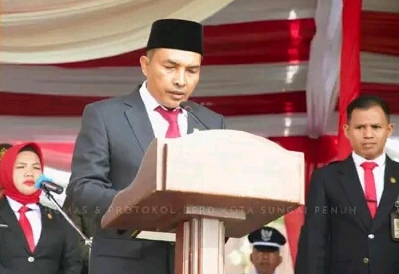 Ketua DPRD Sungai Penuh Lendra Wijaya beserta Anggota Ikuti Upacara HUT RI Ke 78 