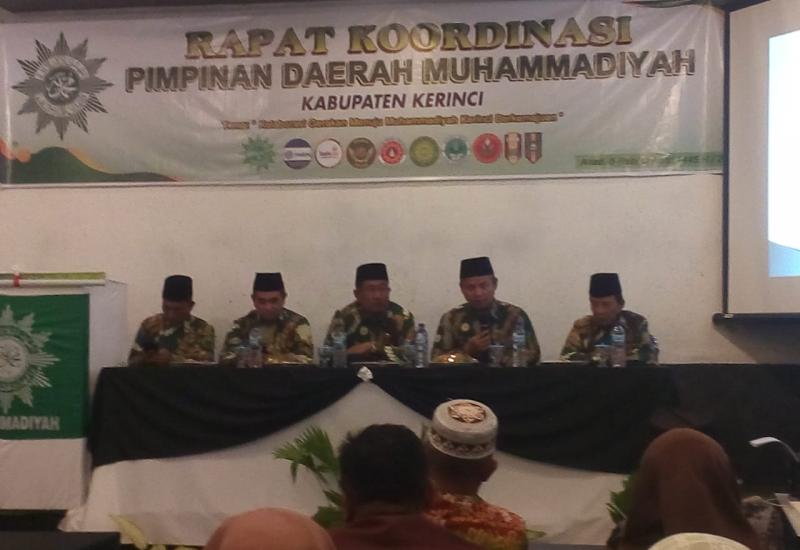 Pimpinan Daerah Muhammadiyah Kerinci Sukses Laksanakan Rakor,Ini Benang Merahnya