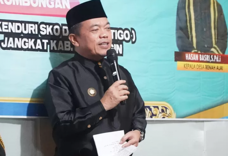 Kenduri Sko, Al Haris Akan Membangun Jalan Rantau Kermas Menuju Desa Tanjung Kasri