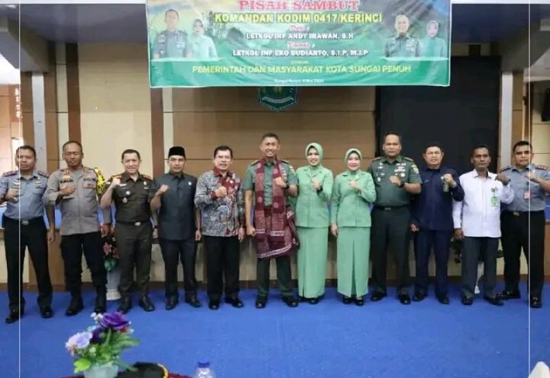 Wako Ahmadi  Hadiri Pisah Sambut Dandim 0417/Kerinci