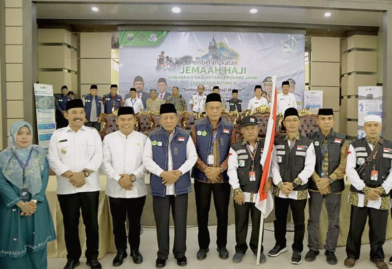 Pelepasan Jemaah Calon Haji Provinsi Jambi Tahun 2024,Ini Pesan Pj. Bupati Kerinci Asraf 