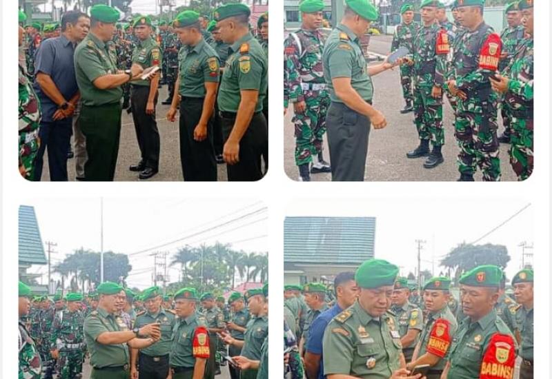 Cegah Judi Online, Kodim 0417/Kerinci Gelar Pengecekan HP Prajurit Dan PNS