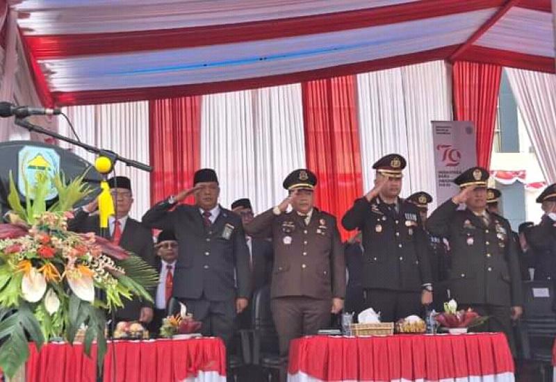 Dandim 0417/Kerinci Ikuti Upacara HUT Ke-79 Kemerdekaan Republik Indonesia