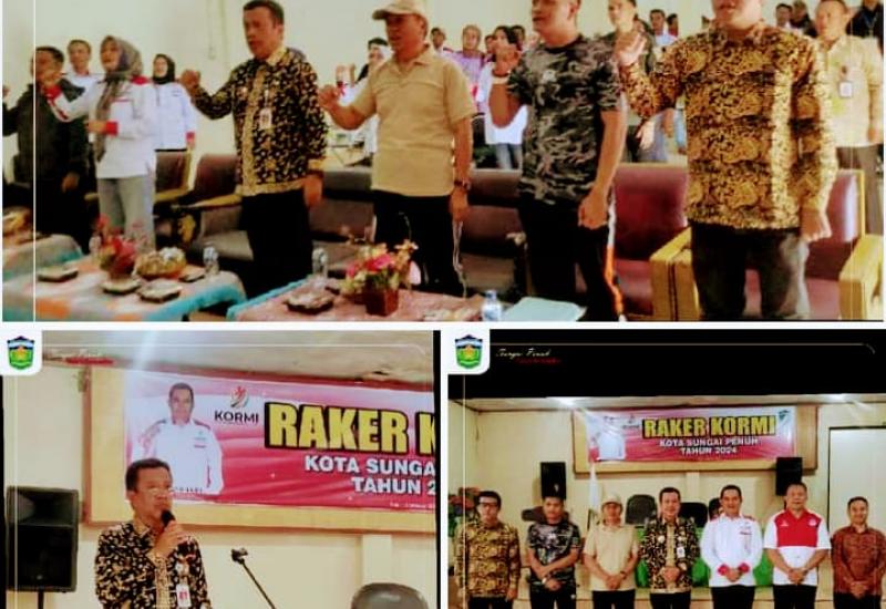 Pjs Wako Tema Wisman Buka Raker KORMI Kota Sungai Penuh