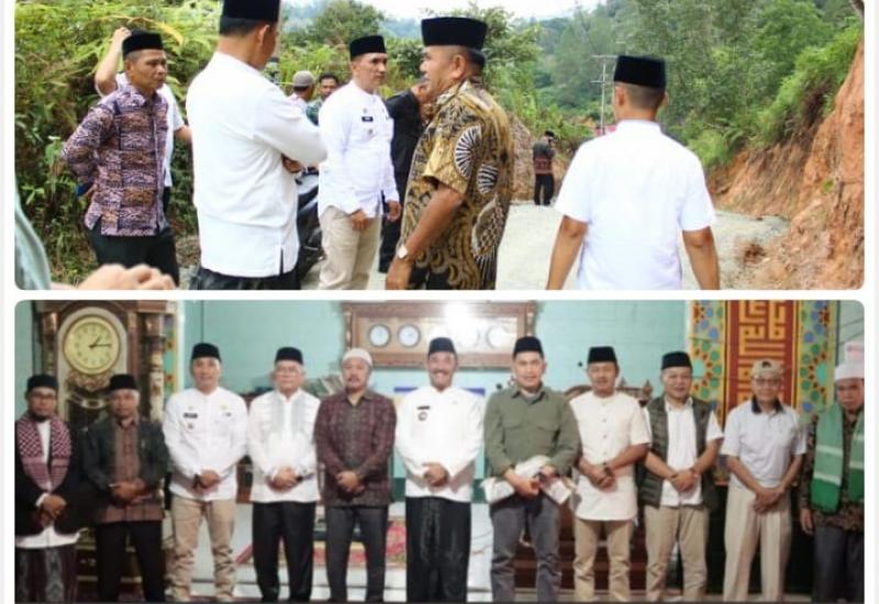 Pj.Bupati Kerinci Tinjau  Pengerasan Dan Perbaikan Jalan di Desa Pungut Mudik 