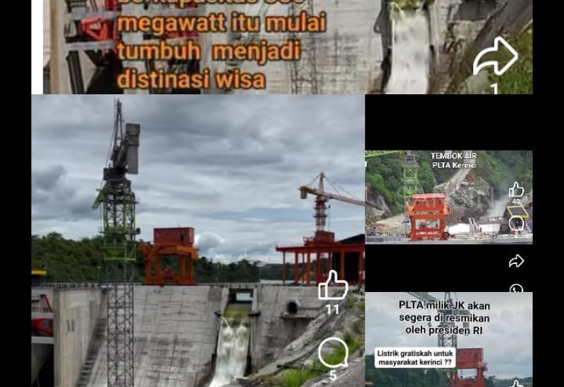 PLTA PT KMH Kerinci Segera Diresmikan, Ini Harapan Masyarakat Lokal