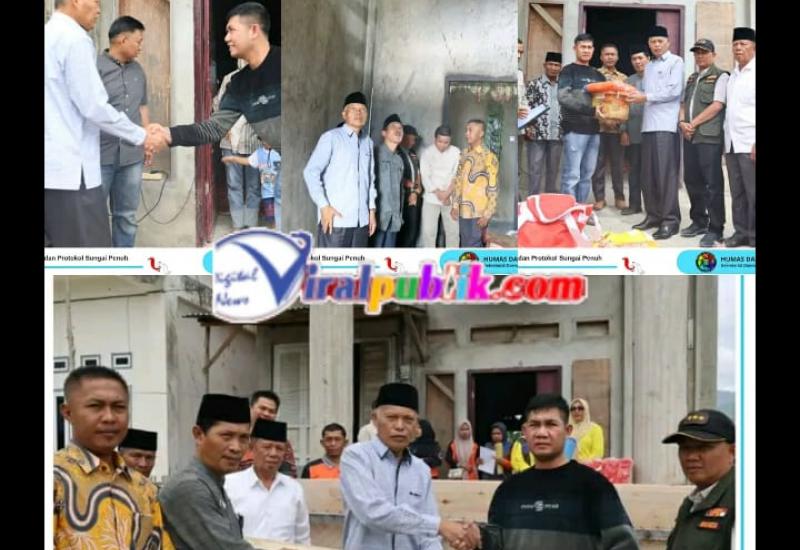 Wawako Azhar Hamzah Serahkan Bantuan Korban Kebakaran Desa Limau Manis