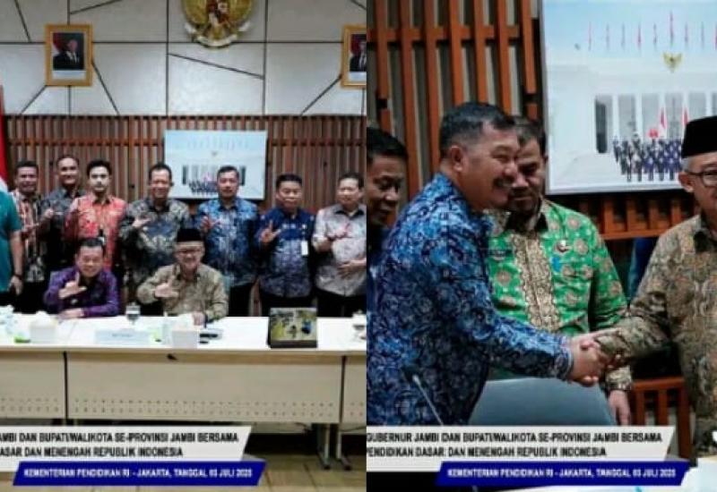 Bupati Kerinci bersama Gubernur Jambi Lakukan Pertemuan dengan Mendikdasmen RI  Bupati Kerinci bersama Gubernur Jambi Lakukan Pertemuan dengan Mendikdasmen RI