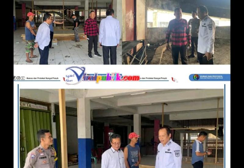 Wawako Azhar Hamzah Tinjau Relokasi sementara Pasar Beringin ke Kincai Plaza