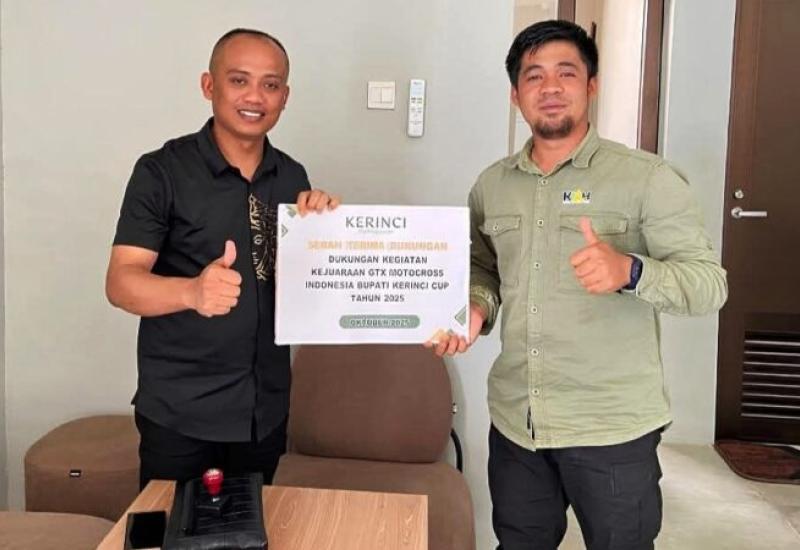 PT Kerinci Merangin Hidro (KMH) turut ambil bagian dalam ajang GTX Motocross Indonesia  Bupati Kerinci Cup 2025  PT Kerinci Merangin Hidro (KMH) turut ambil bagian dalam ajang GTX Motocross Indonesia  Bupati Kerinci Cup 2025
