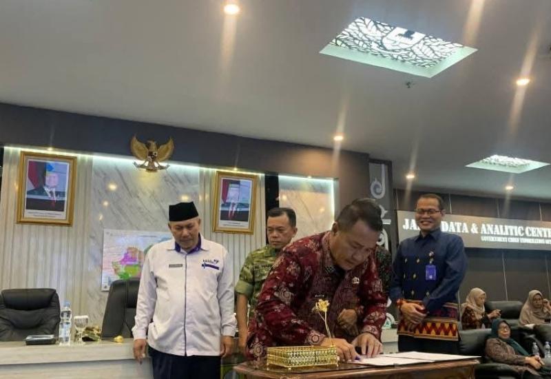 Wako Alfin Hadiri Launching dan Penandatanganan Komitmen PJPK Provinsi Jambi