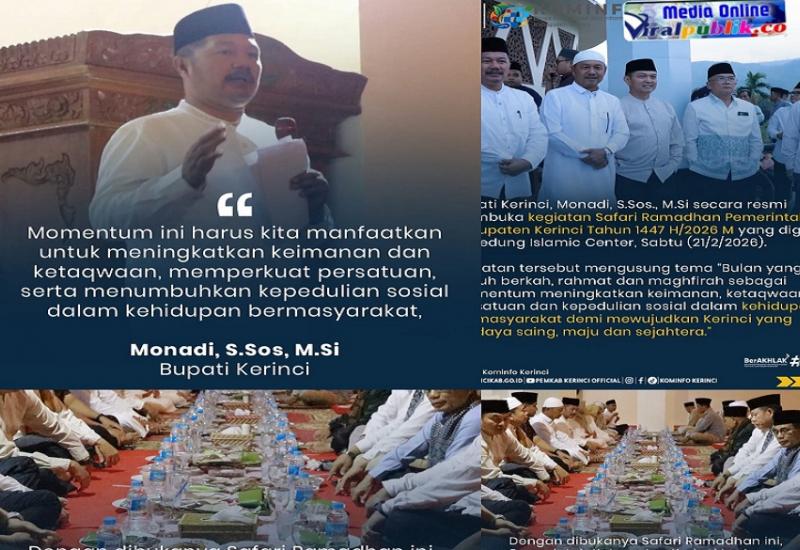Bupati Monadi : Safari Ramadhan 1447 H Menjadi Awal Silaturahmi Pemerintah Bersama Masyarakat 