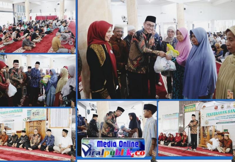Serahkan Santunan Anak Yatim, Wako Alfin Beri Semangat dan Motivasi
