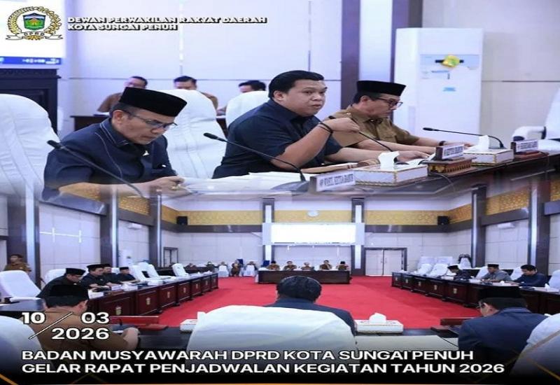 Bamus DPRD Sungai Penuh Gelar Rapat Penjadwalan Kegiatan Masa Persidangan II Tahun 2026
