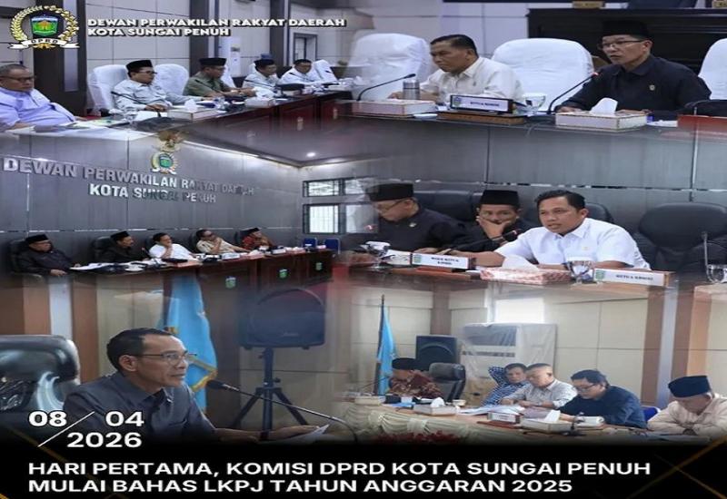 Hari Pertama, Komisi DPRD Kota Sungai Penuh Mulai Pembahasan LKPJ Tahun Anggaran 2025
