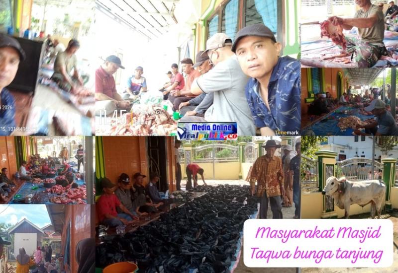 Makna Qurban dan Kebersamaan Masyarakat Modern di Masjid Taqwa Bunga Tanjung Kerinci