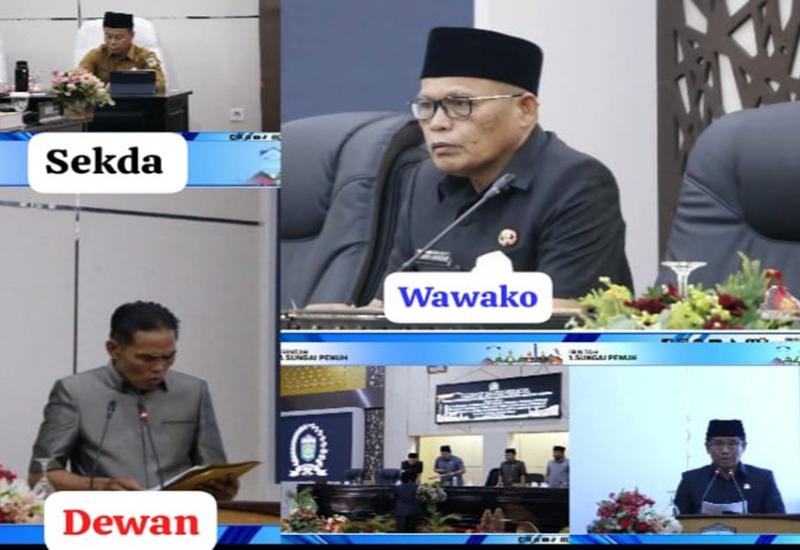 Wawako Azhar Hamzah Sampaikan Tanggapan Pemerintah Atas Pandangan Fraksi DPRD Terkait Raperda LPj APBD 2025